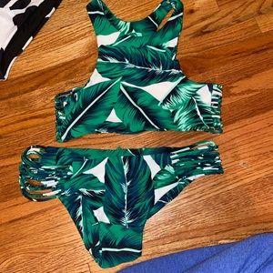 palm bathing suit